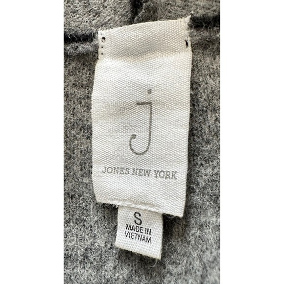 Jones New York Women’s Wool Blend Coatigan Blazer Gray Lightweight Jacket Size S - Picture 4 of 6